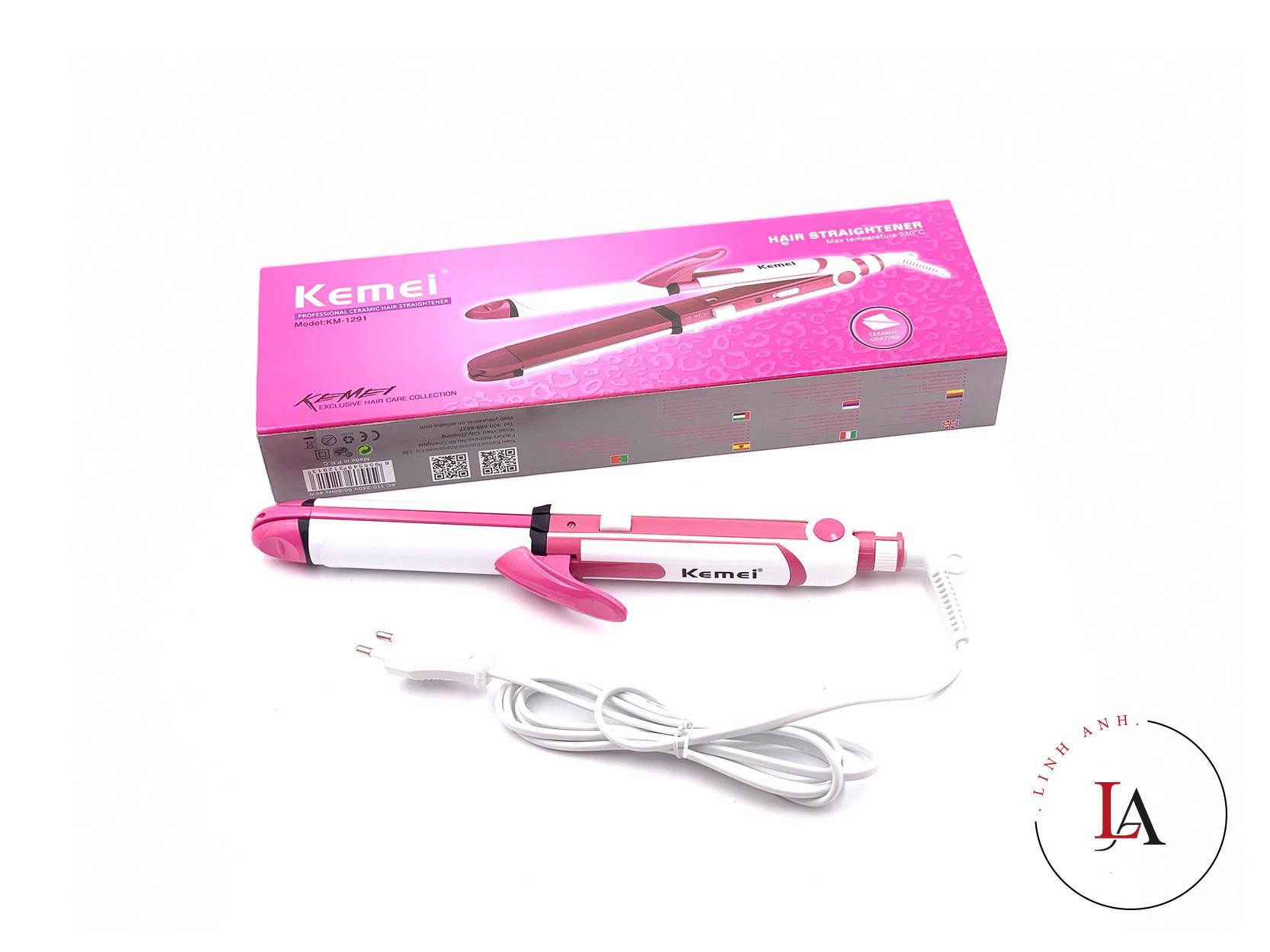 Máy là Kemei 3 tác dụng